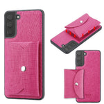 VILI T Series Magnetic Absorption Wallet Design Anti-Fall Leather Mobile Phone Case Cover for Samsung Galaxy S21 5G/4G