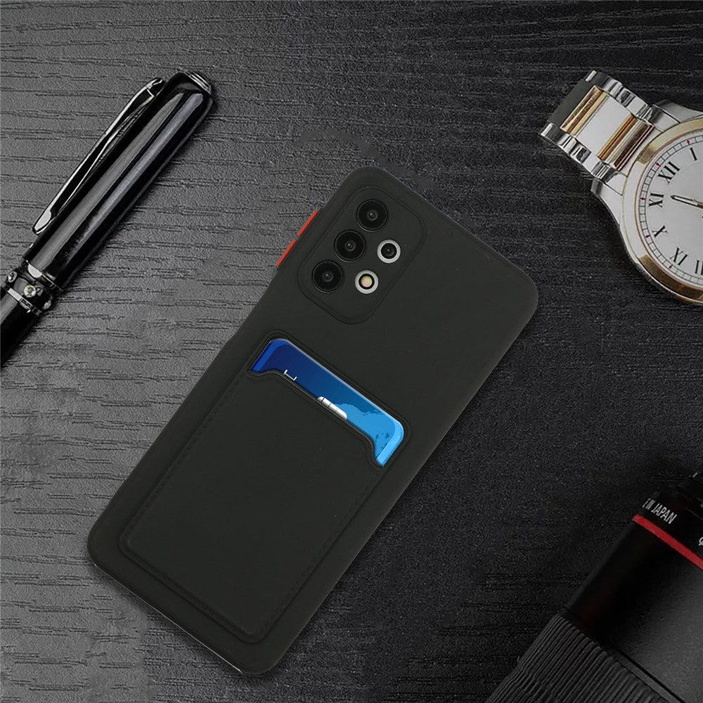 Card Slot Well-Protected Soft TPU Phone Case for Samsung Galaxy A72 4G/5G