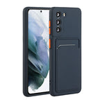 Soft TPU Phone Case Cover with Card Slot for Samsung Galaxy S21 5G/4G