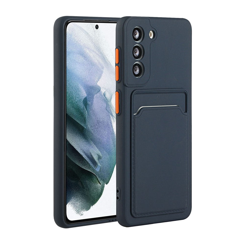 Soft TPU Phone Case Cover with Card Slot for Samsung Galaxy S21 5G/4G
