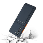 Soft TPU Phone Case Cover with Card Slot for Samsung Galaxy S21 5G/4G