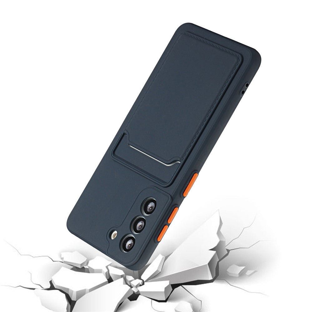 Soft TPU Phone Case Cover with Card Slot for Samsung Galaxy S21 5G/4G