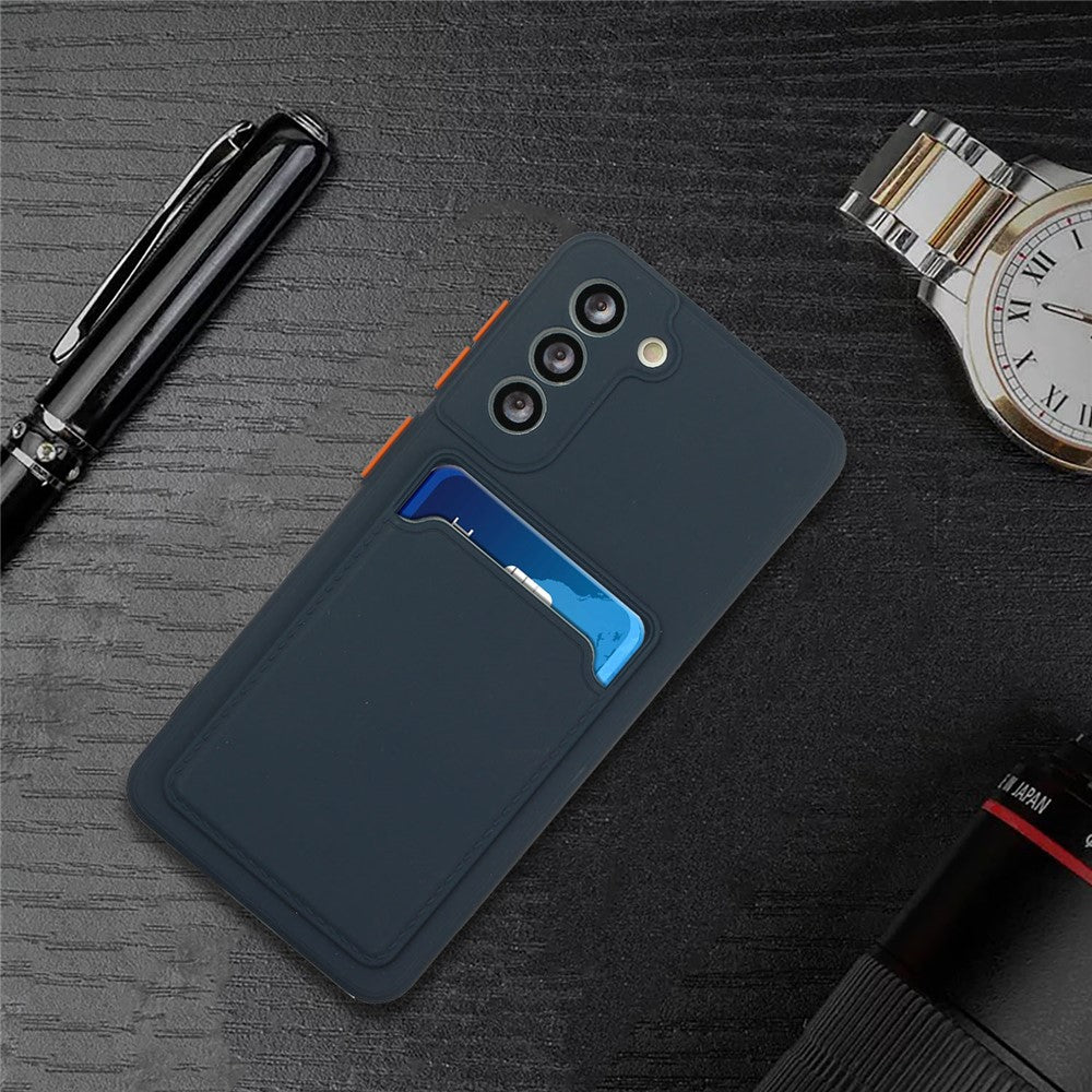 Soft TPU Phone Case Cover with Card Slot for Samsung Galaxy S21 5G/4G