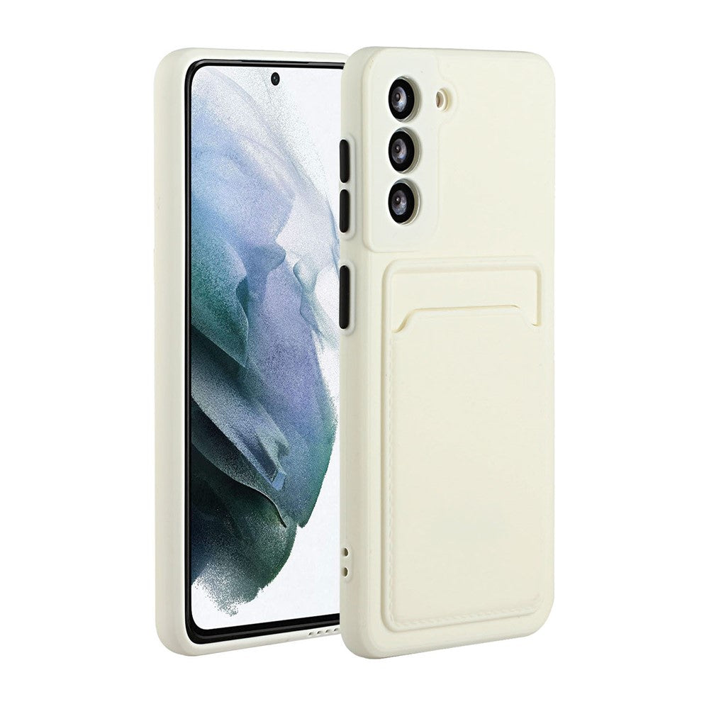 Soft TPU Phone Case Cover with Card Slot for Samsung Galaxy S21 5G/4G