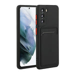 Soft TPU Phone Case Cover with Card Slot for Samsung Galaxy S21 5G/4G