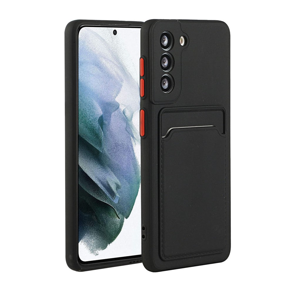 Soft TPU Phone Case Cover with Card Slot for Samsung Galaxy S21 5G/4G