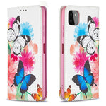 Auto-absorbed Pattern Printing PU Leather Case Cover with Wallet Stand Design for Samsung Galaxy A22 5G (EU Version)