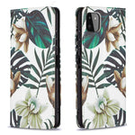 Auto-absorbed Pattern Printing PU Leather Case Cover with Wallet Stand Design for Samsung Galaxy A22 5G (EU Version)