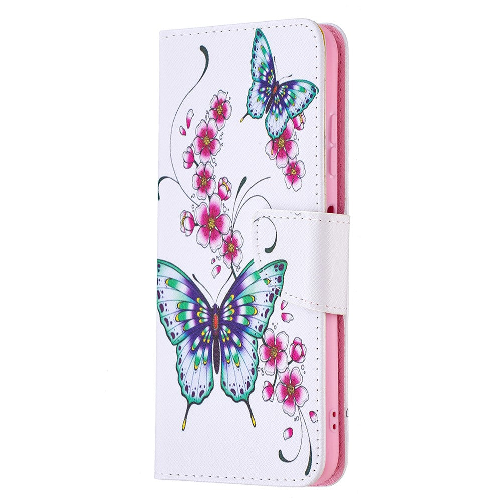 Wallet Stand Design Pattern Printing Flip Leather Phone Case Shell for Samsung Galaxy A22 5G (EU Version)