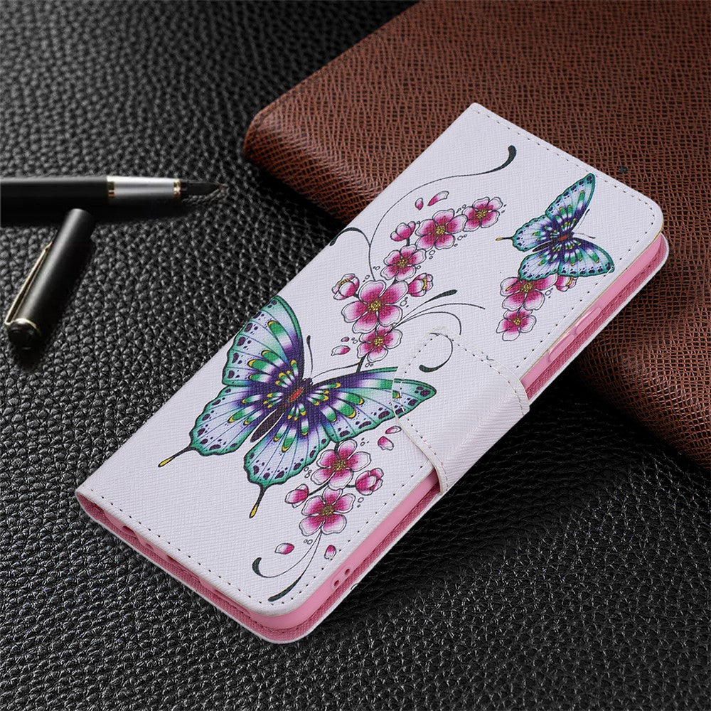 Wallet Stand Design Pattern Printing Flip Leather Phone Case Shell for Samsung Galaxy A22 5G (EU Version)