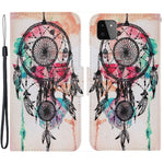 PU-læderpungcover med fuld beskyttelse og stativfunktion [Mønstertrykdesign] til Samsung Galaxy A22 5G (EU-version)