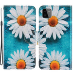 Pungcover med Fuldt Dækkende Mønstertryk i PU Læder til Samsung Galaxy A22 5G (EU Version)