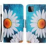 Pattern Printing PU Leather Full Protection Wallet Stand Phone Cover Case for Samsung Galaxy A22 5G (EU Version)