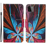 Pattern Printing PU Leather Full Protection Wallet Stand Phone Cover Case for Samsung Galaxy A22 5G (EU Version)