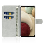 Glittery Powder Splicing Leather Wallet Stand Phone Case with Hand Strap for Samsung Galaxy A22 4G (EU Version)