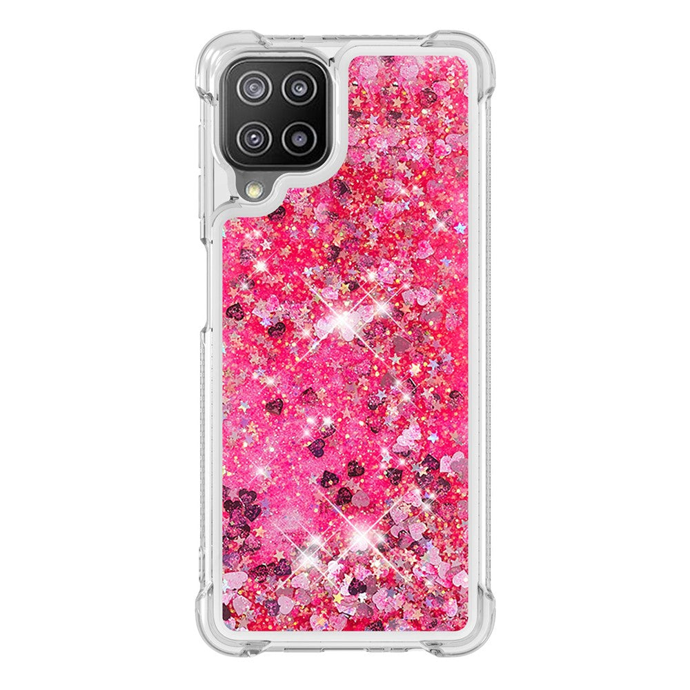 Flydende skinnende kviksandcover til Samsung Galaxy A22 4G (EU-version) blødt TPU-telefoncover