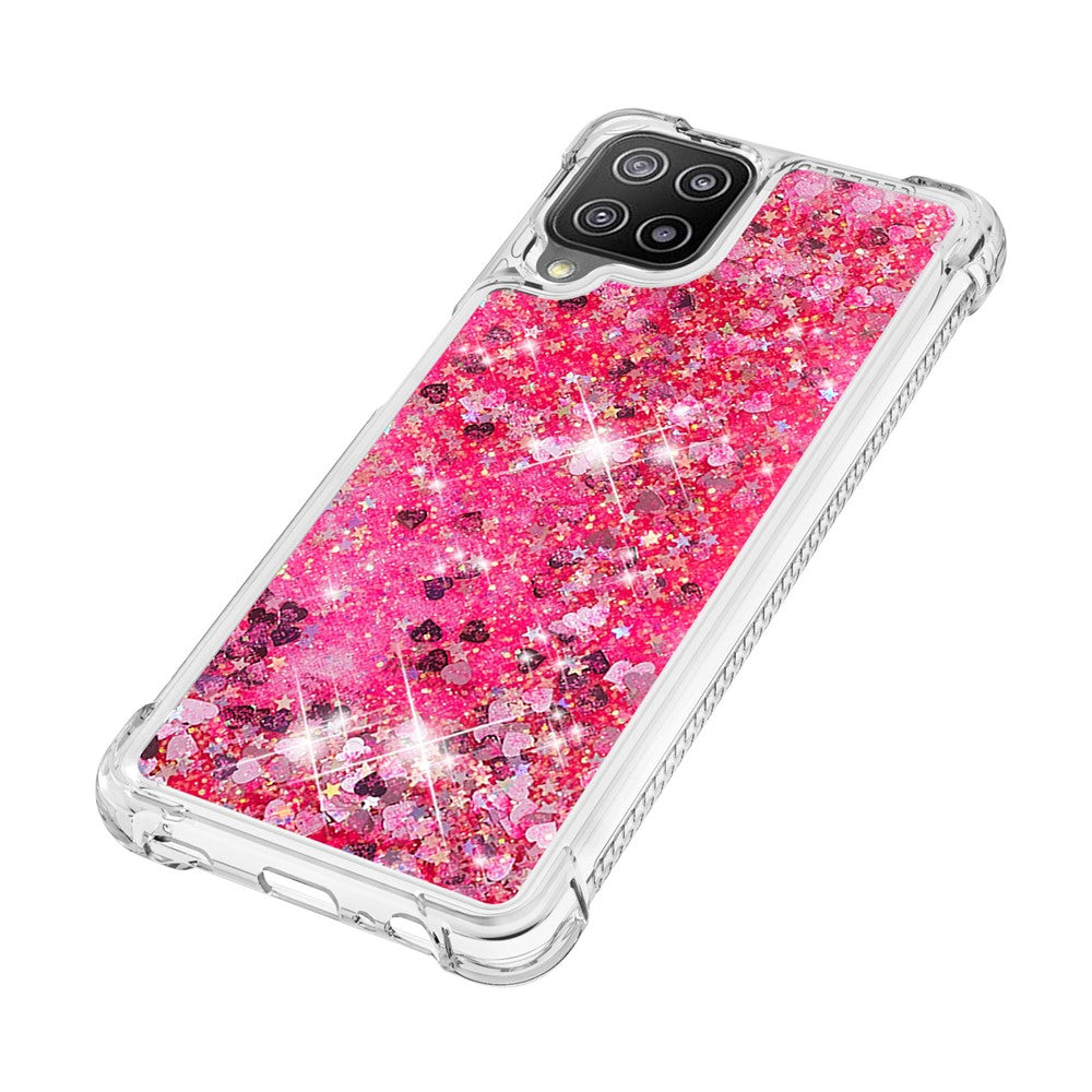 Flydende skinnende kviksandcover til Samsung Galaxy A22 4G (EU-version) blødt TPU-telefoncover