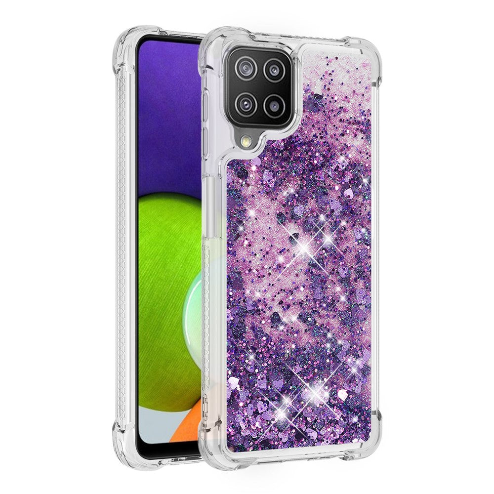 Flydende skinnende kviksandcover til Samsung Galaxy A22 4G (EU-version) blødt TPU-telefoncover