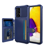 ZM03 För Samsung Galaxy A52 4G / 5G / A52s 5G Skal Läderbelagt TPU mobilskal med Stöd