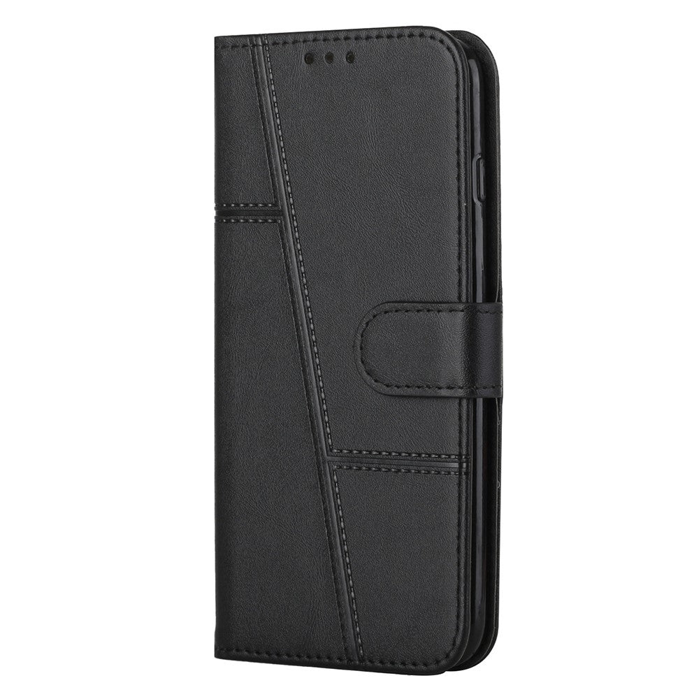 Concise Leather Phone Stand Cover Case for Samsung Galaxy A32 4G (EU Version)