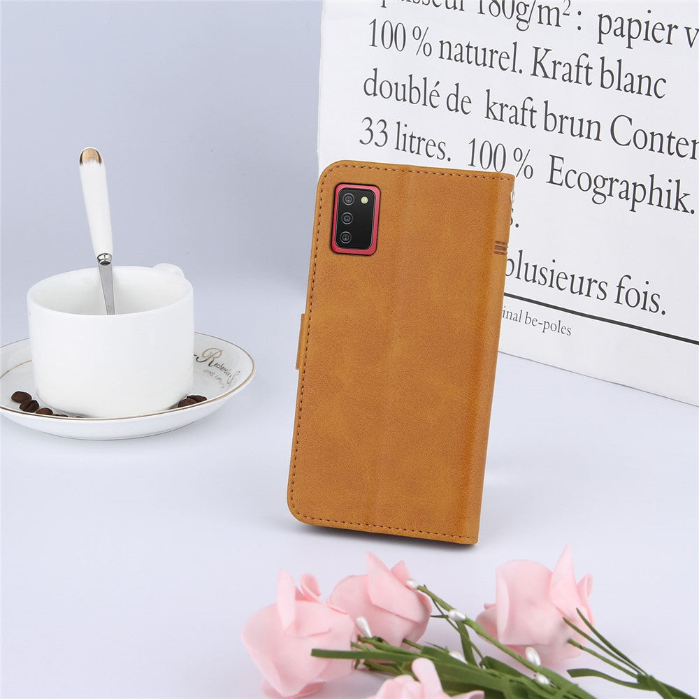 Splidselæder Telefoncover Pung Etui med Stand og Rem til Samsung Galaxy A002s (164.2mm)