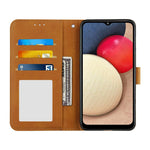 Splidselæder Telefoncover Pung Etui med Stand og Rem til Samsung Galaxy A002s (164.2mm)