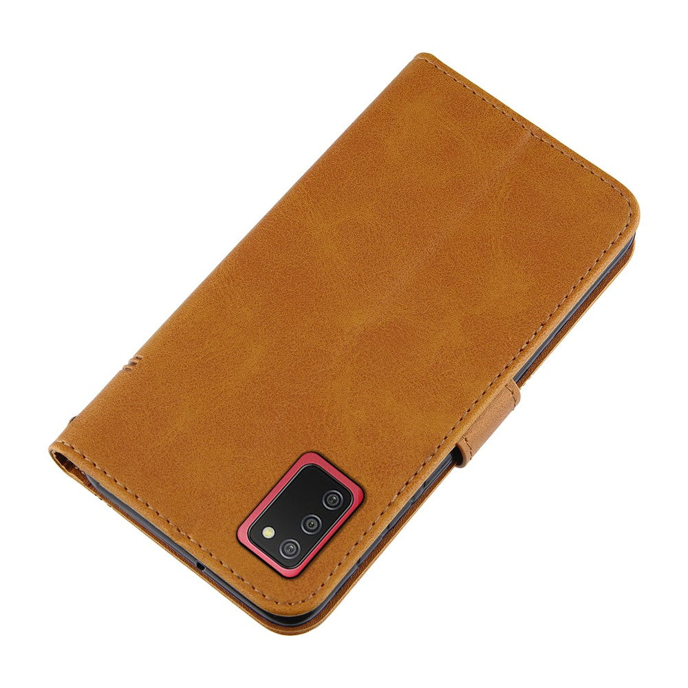 Splidselæder Telefoncover Pung Etui med Stand og Rem til Samsung Galaxy A002s (164.2mm)