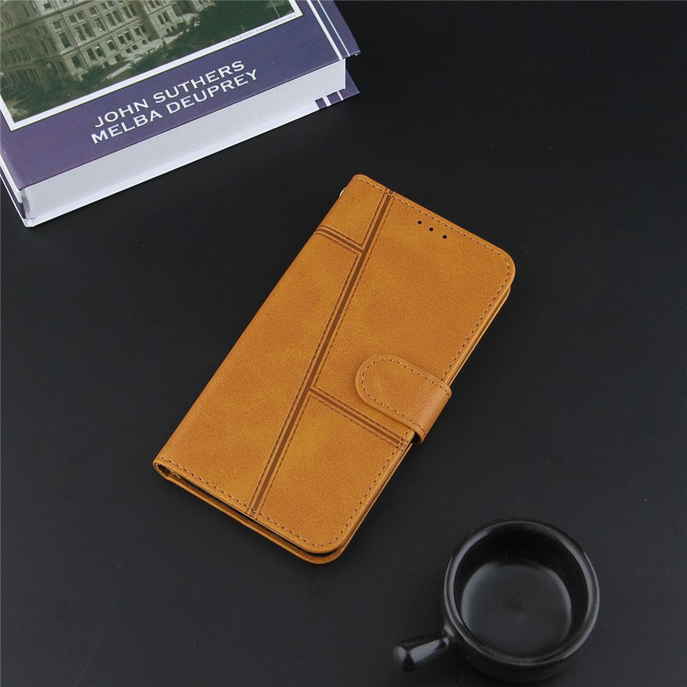 Splidselæder Telefoncover Pung Etui med Stand og Rem til Samsung Galaxy A002s (164.2mm)