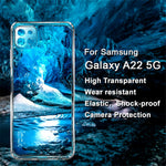 IMAK UX-5 Series Transparent Well-Protected Wear-Resistant Flexible TPU Case for Samsung Galaxy A22 5G (EU Version)