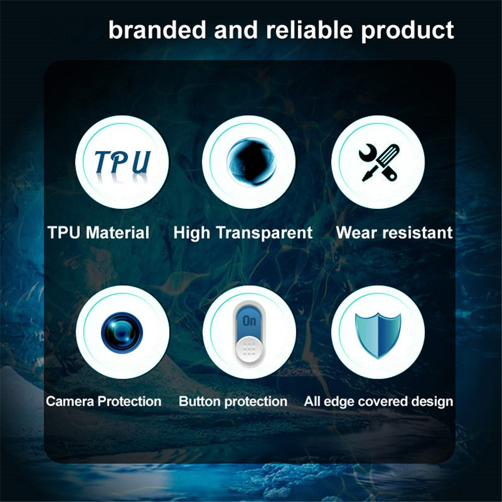 IMAK UX-5 Series Transparent Well-Protected Wear-Resistant Flexible TPU Case for Samsung Galaxy A22 5G (EU Version)