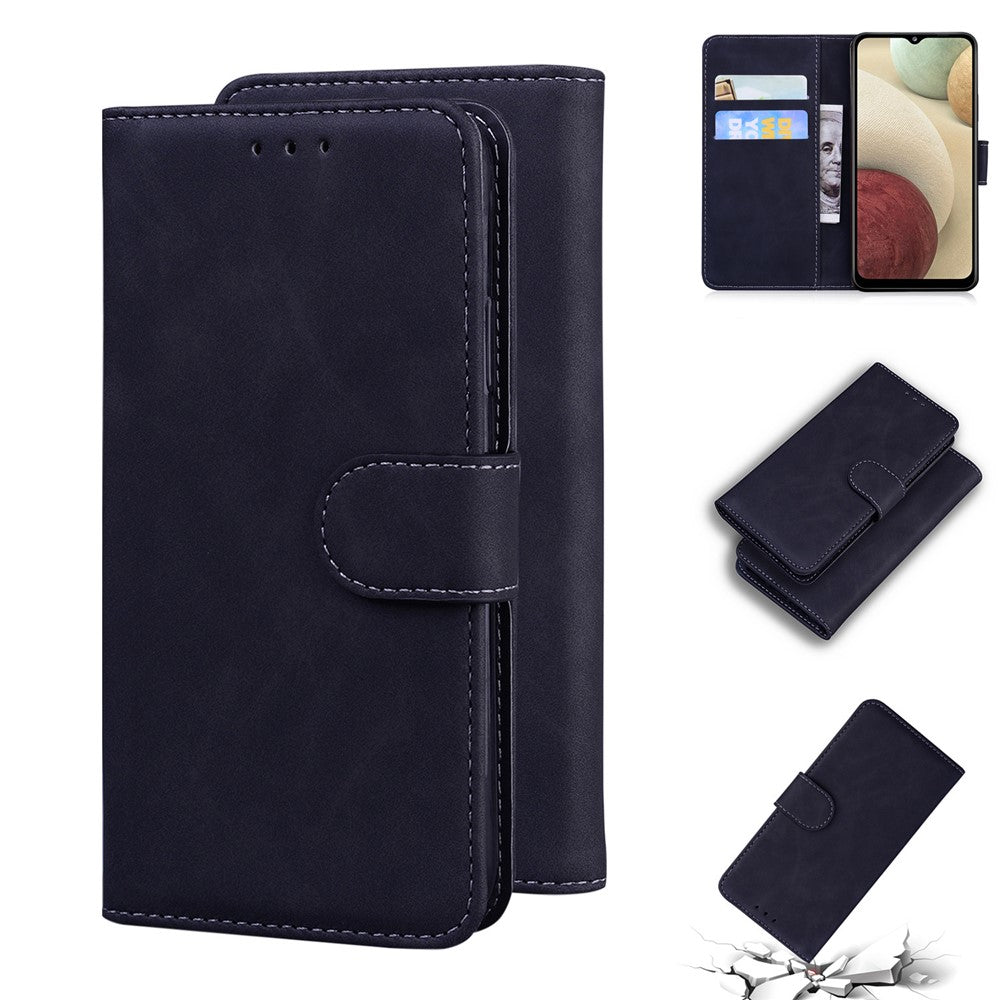 Wallet Stand Magnetic Clasp PU Leather Case for Samsung Galaxy A22 4G (EU Version)