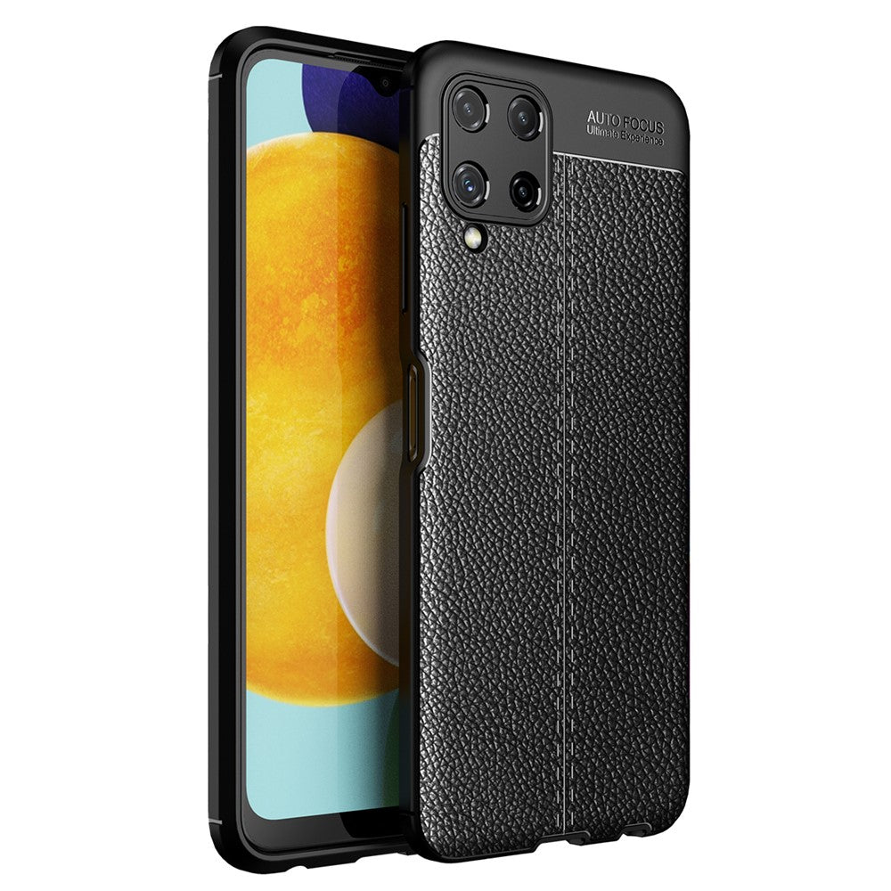 Litchi Texture Leather TPU Mobile Phone Cover Protector for Samsung Galaxy A22 4G (EU Version)