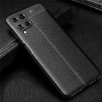 Litchi Texture Leather TPU Mobile Phone Cover Protector for Samsung Galaxy A22 4G (EU Version)