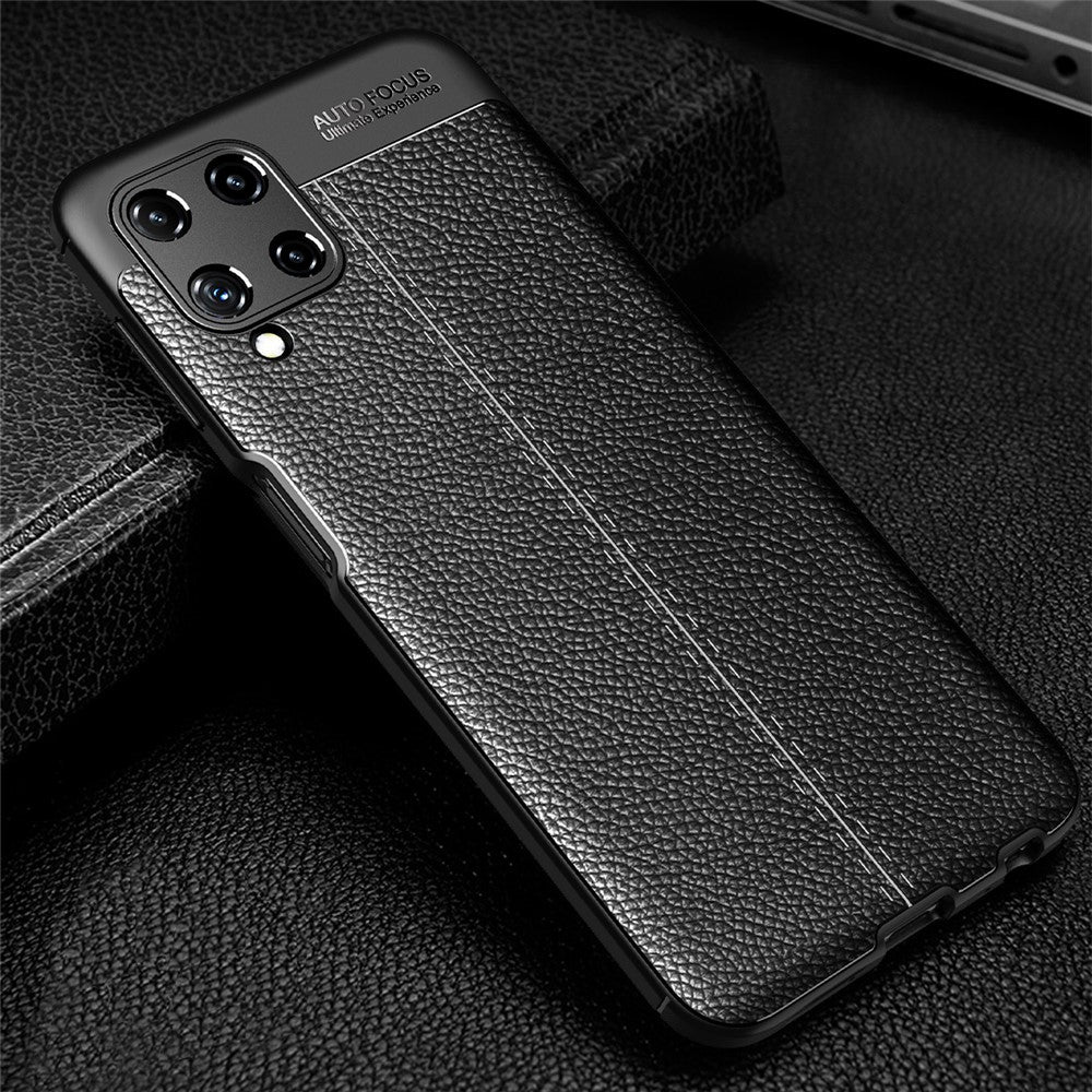 Litchi Texture Leather TPU Mobile Phone Cover Protector for Samsung Galaxy A22 4G (EU Version)