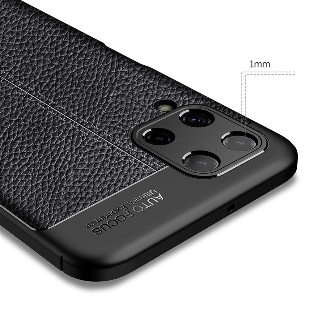Litchi Texture Leather TPU Mobile Phone Cover Protector for Samsung Galaxy A22 4G (EU Version)