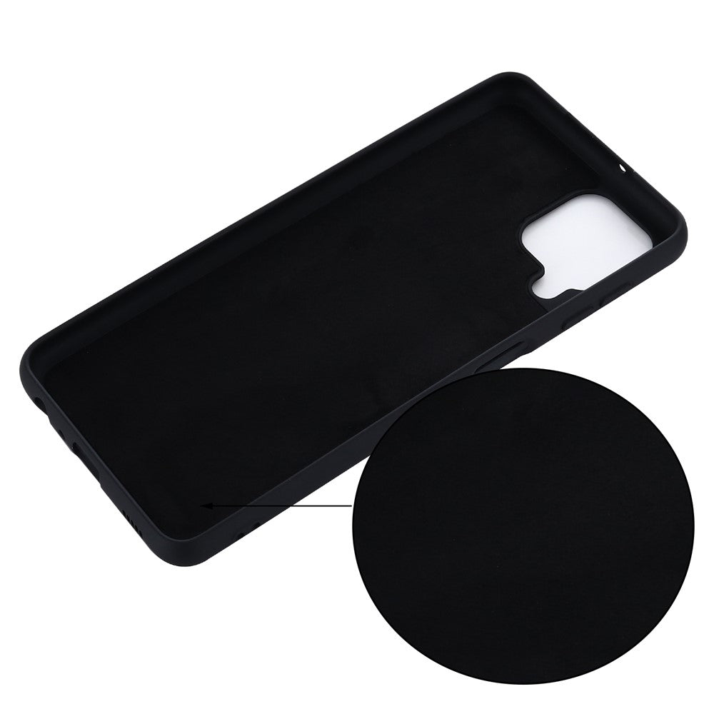 Soft Silicone Mobile Phone Back Case Cover Shell with Lanyard for Samsung Galaxy A22 4G (EU Version)