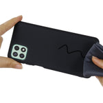 Til Samsung Galaxy A22 5G (EU-version) Flydende Silikone Telefoncover Stødsikkert Beskyttelsescover med Praktisk Rem