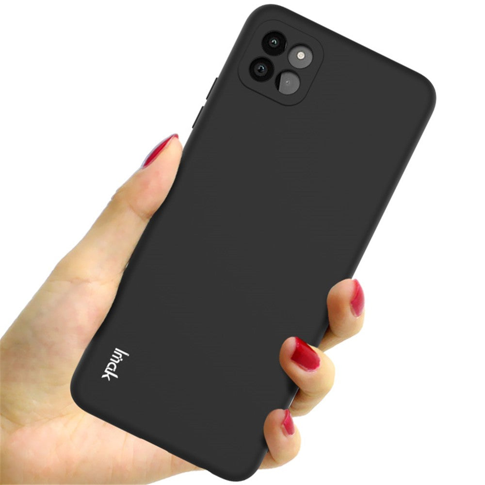 IMAK UC-2-serien välskyddad, bra passform, flexibelt TPU-bakstycke med hudkänsla för Samsung Galaxy A22 5G (EU-version)