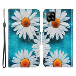 Mønstertryk Design Premium PU Læder Magnetisk Klap Flip Folio Beskyttende Pung Stander Cover til Samsung Galaxy A22 4G (EU Version)