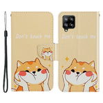 Mønstertryk Design Premium PU Læder Magnetisk Klap Flip Folio Beskyttende Pung Stander Cover til Samsung Galaxy A22 4G (EU Version)