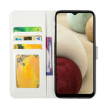3D-mönstertryck PU-läder flip-plånboksfodral med stativ, magnetisk stängning, skyddande fodral till Samsung Galaxy A12