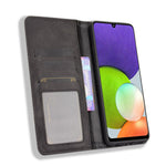 Pungetui i vintage-stil til Samsung Galaxy A22 4G (EU-version)