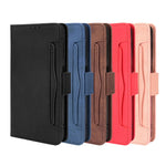 Wallet Stand Leather Phone Case Cover with Multiple Card Slots for Samsung Galaxy A22 4G (EU Version)