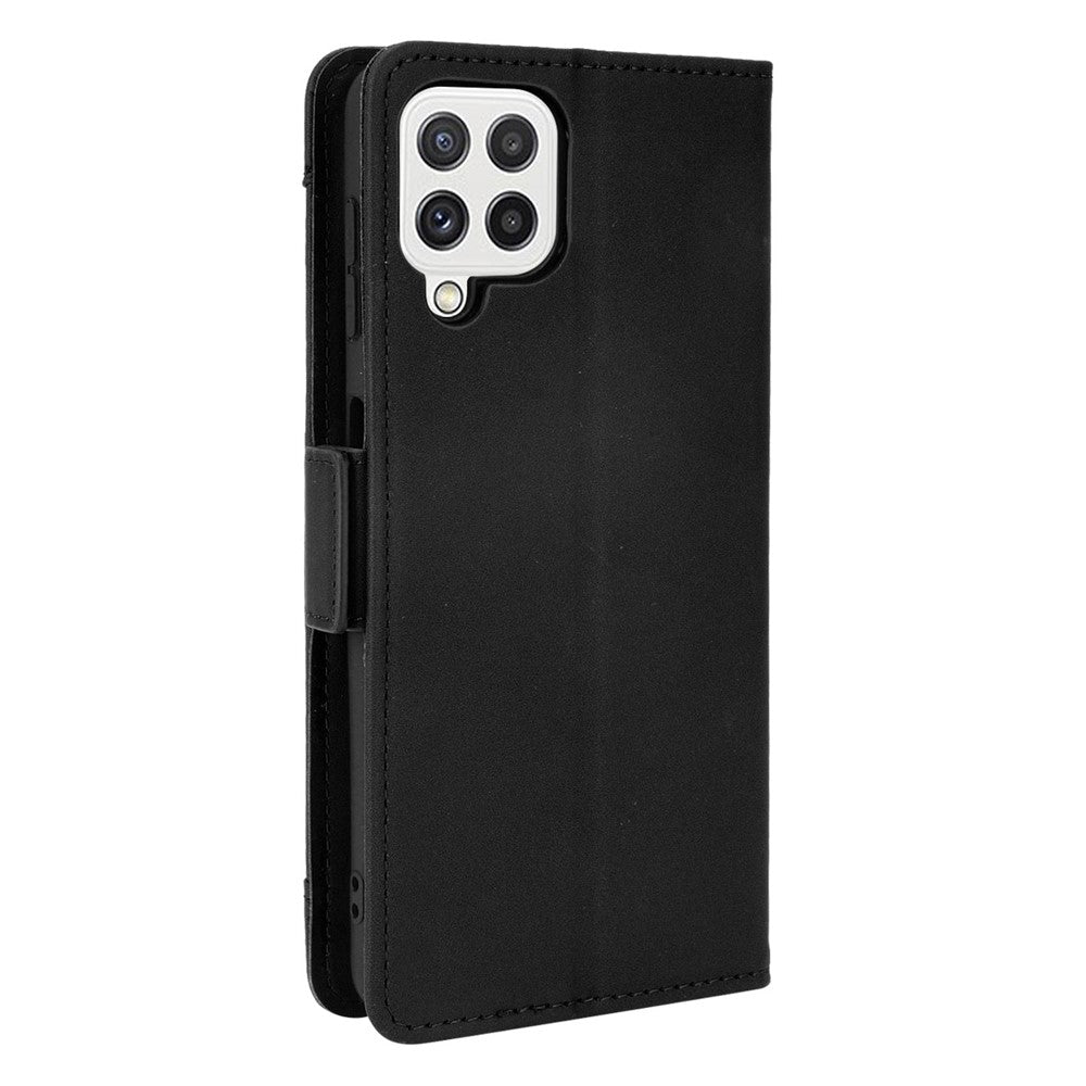 Wallet Stand Leather Phone Case Cover with Multiple Card Slots for Samsung Galaxy A22 4G (EU Version)