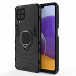 PC TPU Hybrid Phone Case Cover with Ring Holder Kickstand for Samsung Galaxy A22 4G (EU Version)