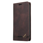 GQ.UTROBE Auto-absorbed Leather Wallet Phone Case with Anti-theft Swiping Design for Samsung Galaxy A22 5G (EU Version)