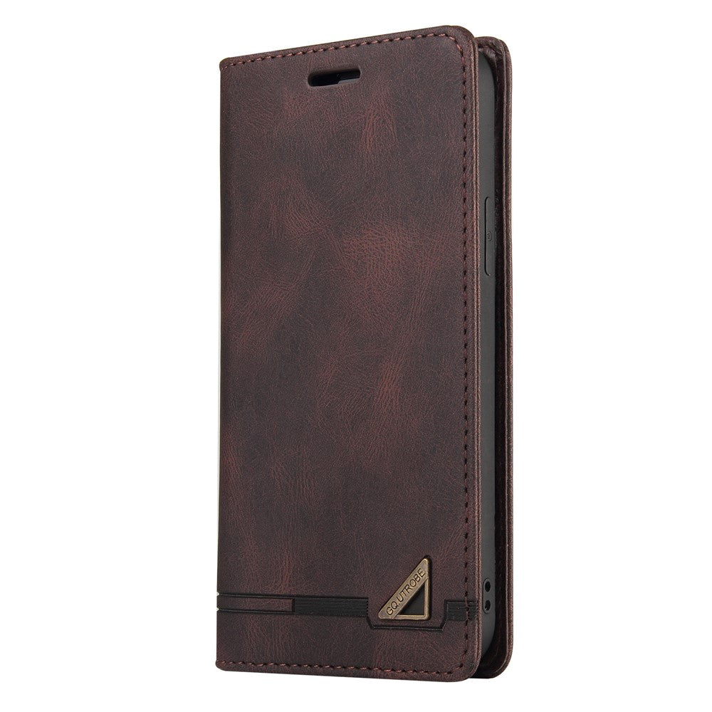 GQ.UTROBE Auto-absorbed Leather Wallet Phone Case with Anti-theft Swiping Design for Samsung Galaxy A22 5G (EU Version)