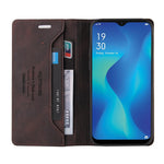 GQ.UTROBE Auto-absorbed Leather Wallet Phone Case with Anti-theft Swiping Design for Samsung Galaxy A22 5G (EU Version)