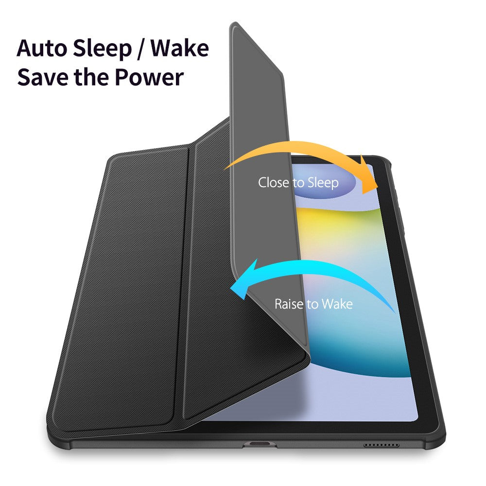 DUX DUCIS TOBY Series Tri-fold Stand Læderetui til Samsung Galaxy Tab S6 Lite (2020) P610 / P615 / S6 Lite (2022) / (2024)