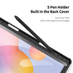 DUX DUCIS TOBY Series Tri-fold Stand Læderetui til Samsung Galaxy Tab S6 Lite (2020) P610 / P615 / S6 Lite (2022) / (2024)